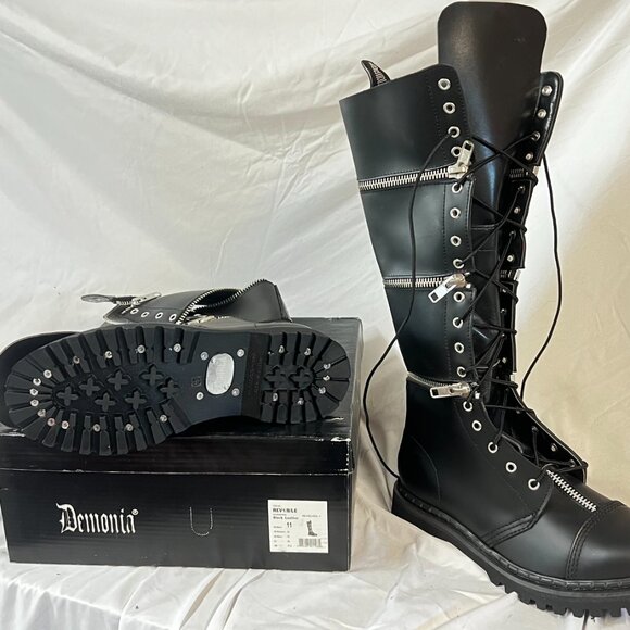 Brand New Demonia Revolver 1 Men's Boots - Picture 2 of 2